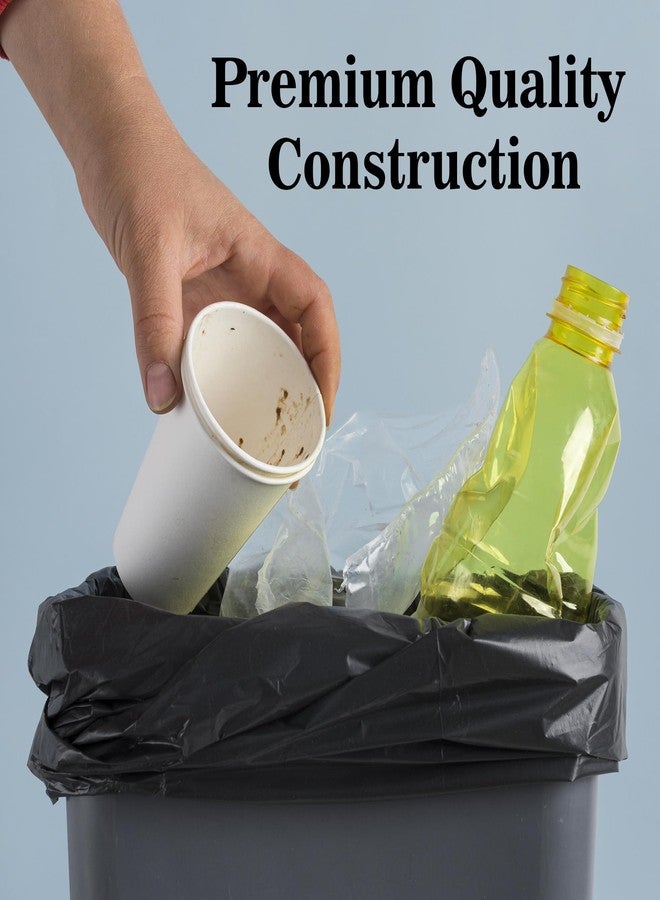 Essoti أكياس قمامة سوداء من إسوتي | متوسطة الحجم | 19 × 21 بوصة | 300 كيس | 30 كيس × عبوة من 10 أكياس، أسود - Image 5